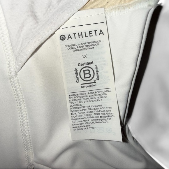 ATHLETA Interval Bra D-DD - 1X White - Picture 9 of 10